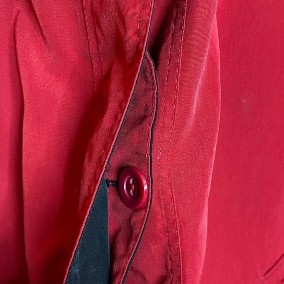 Forecaster Sport Red Medium Length Light Spring Jacket Black Contrast XL - Picture 11 of 16